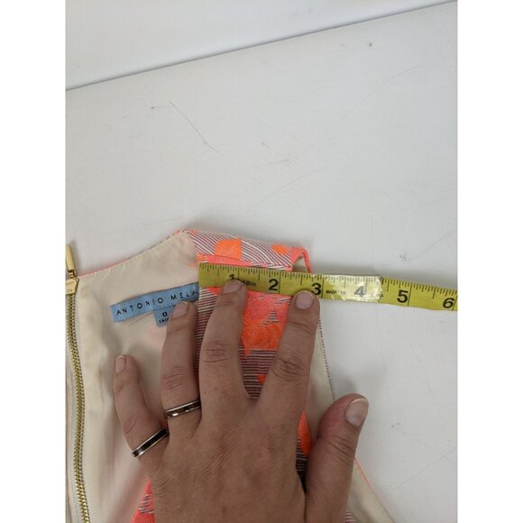 Antonio Melani V Neck Sheath Dress Womens Size 0 Floral Spring Summer - Picture 11 of 12